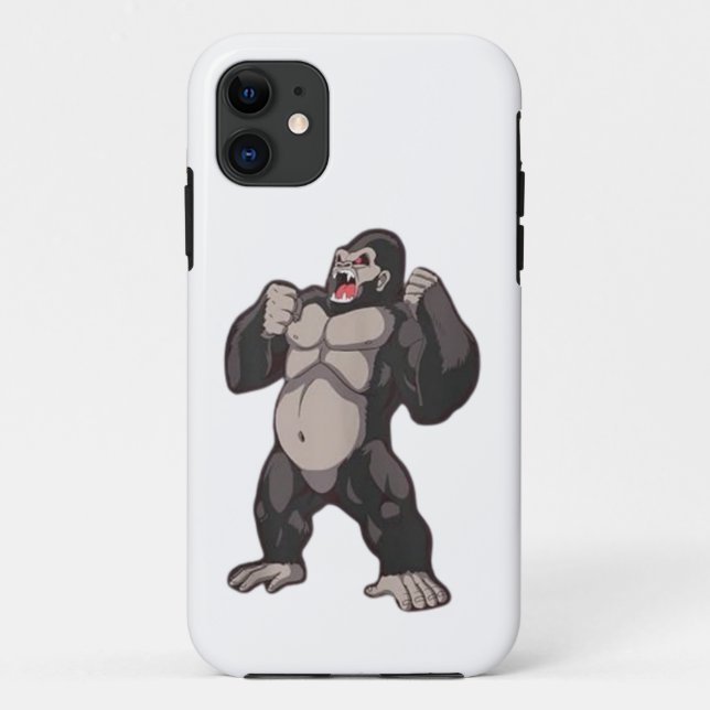 Funda De Case-Mate Para iPhone Gorila Roaring Ape Monkey (Reverso)