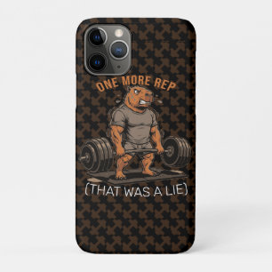 Funda Para iPhone 11 Pro Gorra Divertida de Carpincho en el Gimnasio Una Re