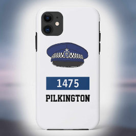 Funda Para iPhone 11 Gorra plana de policía del Reino Unido: agregue nú