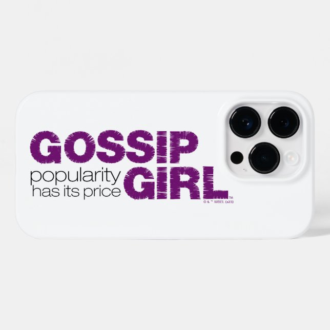 Funda De Case-Mate Para iPhone Gossip Chica - La popularidad tiene su precio (Reverso (Horizontal))