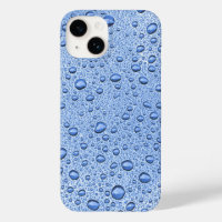 Gotas de agua azul