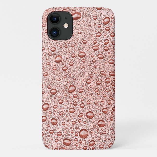 Funda De Case-Mate Para iPhone gotas de agua de naranja melocotón (Reverso)