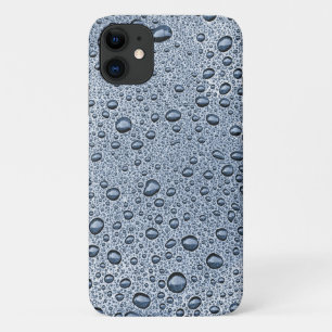 Funda Para iPhone 11 Gotas de agua gris de cañón