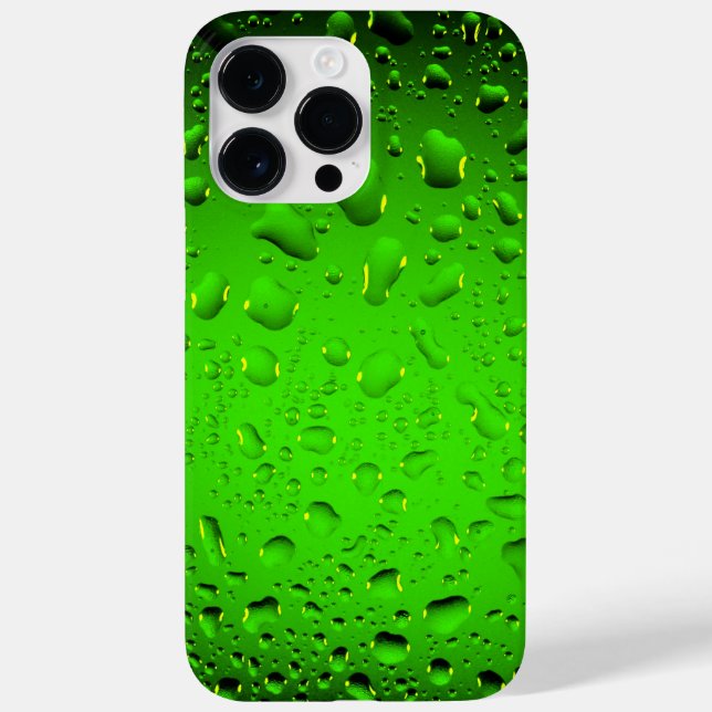 Funda De Case-Mate Para iPhone Gotas elegantes de agua verde de Guay (Reverso)