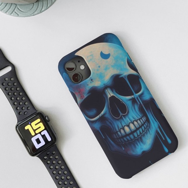 Funda De Case-Mate Para iPhone Goteo de Calavera Lunar - Artístico (Subido por el creador)