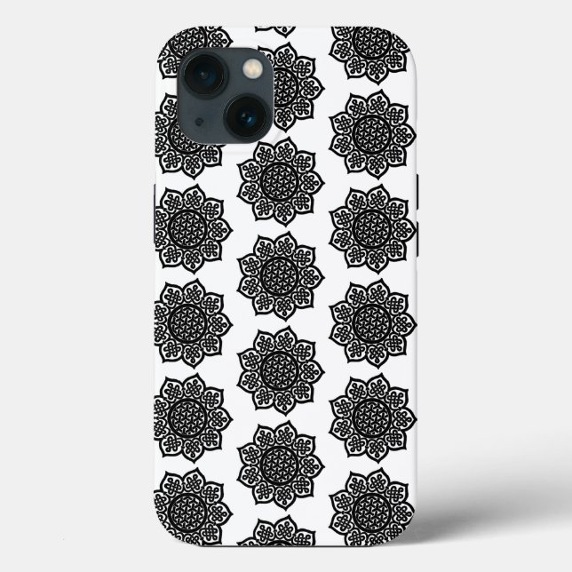 Funda De Case-Mate Para iPhone GOTHIC SUN Black Celtic Knots Funda-Mate iPho (Reverso )