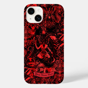 Funda Para iPhone 14 De Case-Mate Gótico Baphomet Red Devil Satanic Grunge Gótico