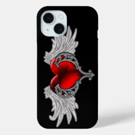 15 Gótico Corazón con Ángel Wings Funda para iPhone 7