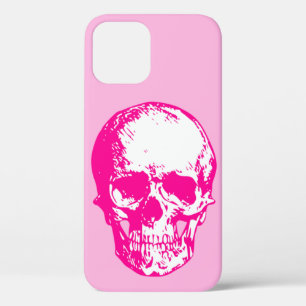 Funda Para iPhone 12 gótico cráneo rosa de halloween