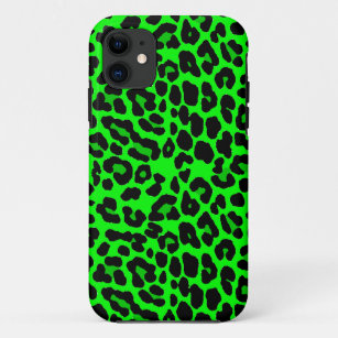 Funda Para iPhone 11 Gótico del punk del estampado leopardo de la verde