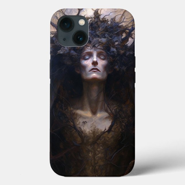 Funda De Case-Mate Para iPhone Gótico gótico oscuro ángel arte de fantasía (Reverso )