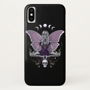 Funda Para iPhone X Gótico Skeleton Butterfly