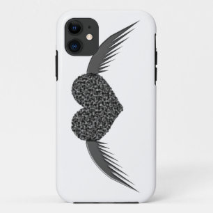 Gótico Winged Love Heart iPhone 5 Funda