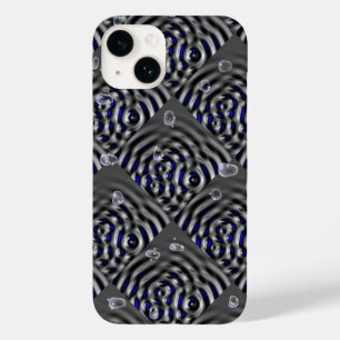 Funda Para iPhone 14 De Case-Mate Gotitas de lluvia en metal