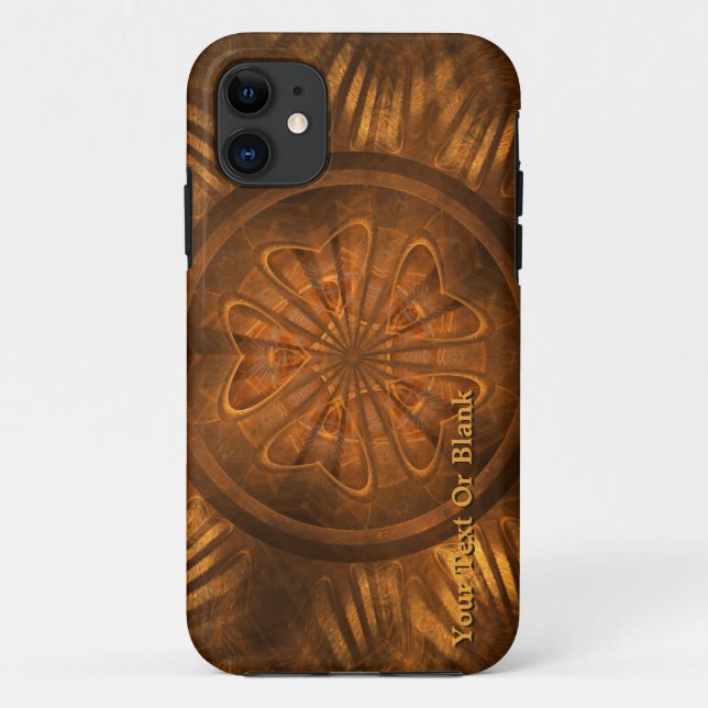 Funda De Case-Mate Para iPhone Grabado de madera (Reverso)