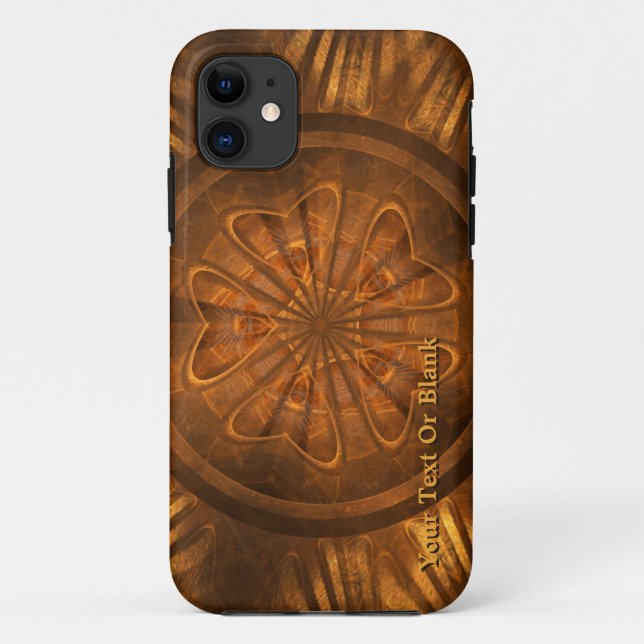 Funda De Case-Mate Para iPhone Grabado de madera (Reverso)