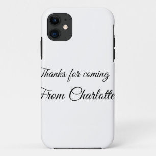 Funda Para iPhone 11 gracias por venir agregar nombre mensaje de texto