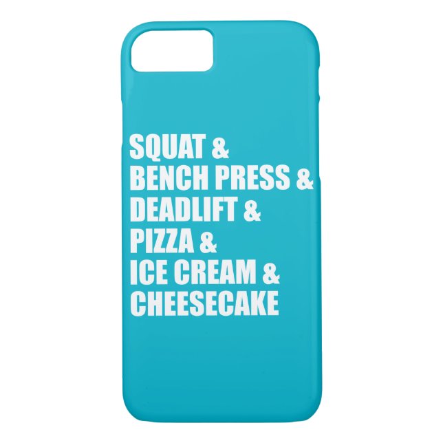 Funda De Case-Mate Para iPhone Graciosa Bodybuilding Gym Pizza Helado Crema Paste (Reverso)