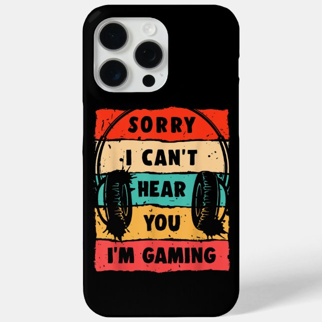Funda De Case-Mate Para iPhone Graciosa camiseta de gamer para adolescentes hombr (Reverso )
