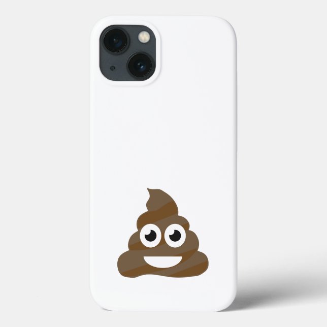 Funda De Case-Mate Para iPhone Graciosa Emoji de Cute Poop (Reverso)