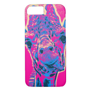 Funda Para iPhone 8/7 Graciosa jirafa sacando su lengua