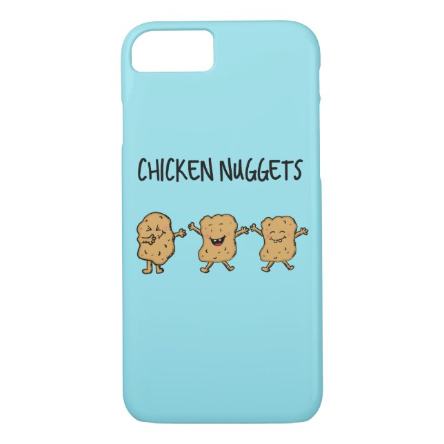 Funda De Case-Mate Para iPhone Graciosas nuggets de pollo (Reverso)