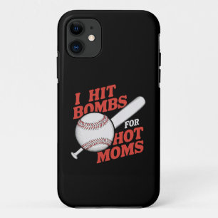 Funda Para iPhone 11 Gracioso Béisbol Retro Golpeé Bombas Para Mamás Ca