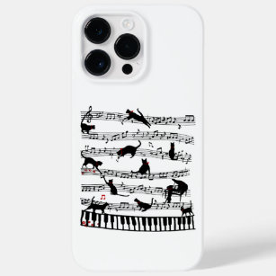 Funda Para iPhone 14 Pro Max De Case-Mate Gracioso Cat Music Note, Regalo Para Piano Player,