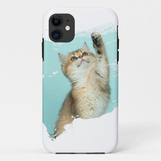 Funda De Case-Mate Para iPhone Gracioso diseño de gato (Reverso)
