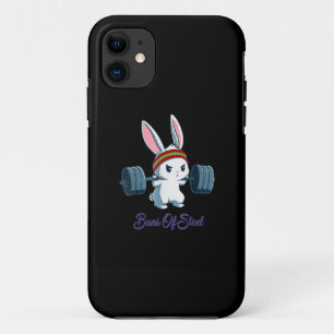 Funda Para iPhone 11 Gracioso entrenamiento de gimnasia conejo conejo N
