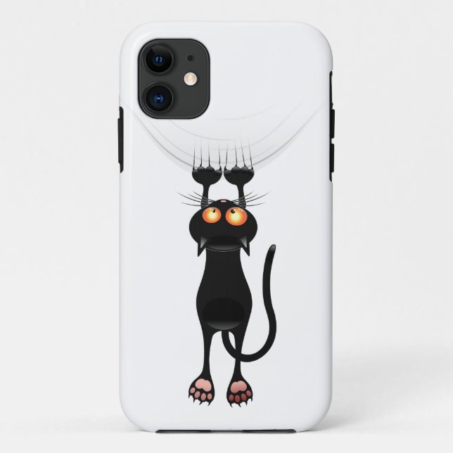 Funda De Case-Mate Para iPhone Gracioso Hang On Cat (Reverso)
