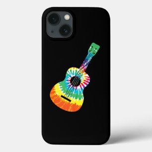 Funda Para iPhone 13 Gracioso Hippie Arco Arcoiris Tye Guitarra Acústic