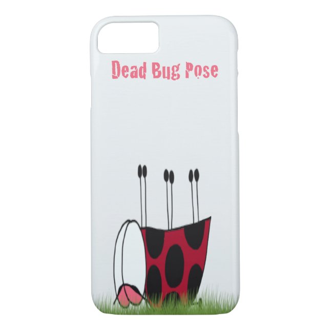 Funda De Case-Mate Para iPhone Gracioso insecto muerto de yoga (Reverso)