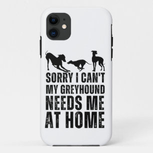 Funda Para iPhone 11 Gracioso lamento no poder que mi galgo me necesite