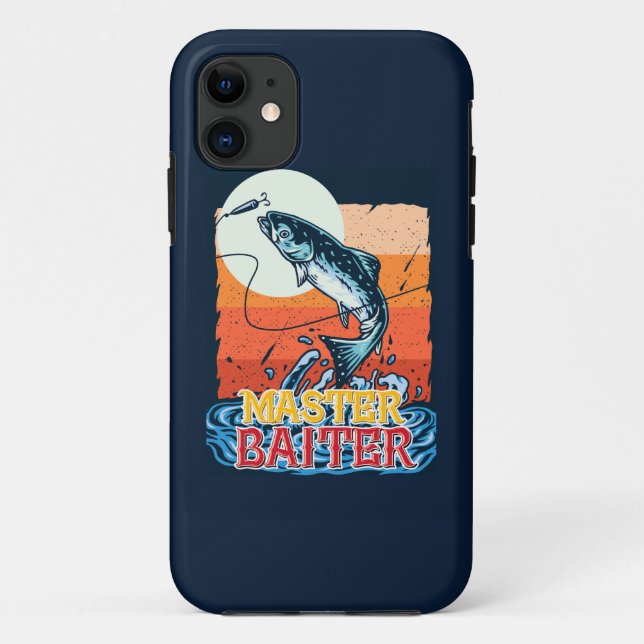 Funda De Case-Mate Para iPhone Gracioso Maestro Pescador Baiter (Reverso)