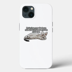 Funda Para iPhone 13 Gracioso meme de gatos enojados para los propietar