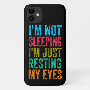 Funda Para iPhone 11 gracioso no estoy durmiendo solo estoy descansando
