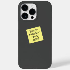 Funda Para iPhone 14 Pro Max De Case-Mate Gracioso No Olvidar El Recordatorio De Nota Pegajo