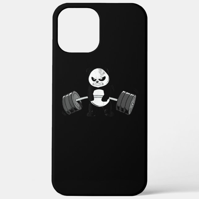Funda De Case-Mate Para iPhone Gracioso Panda Workout Kitten Gym Deadlift Power (Reverso )