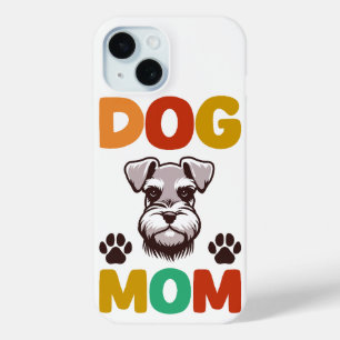 Funda Para iPhone 15 Gracioso perro Schnauzer en miniatura