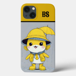 Funda Para iPhone 13 Gracioso pescado en botes de lluvia - Humor en la 
