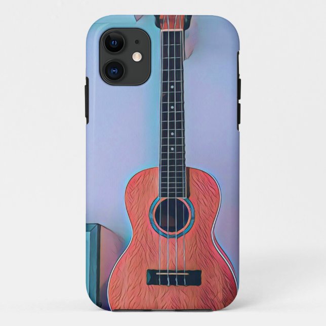 Funda De Case-Mate Para iPhone Gracioso regalo de amante de la guitarra (Reverso)