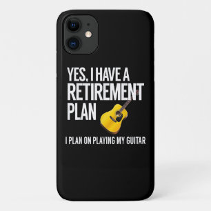 Funda Para iPhone 11 Gracioso regalo de jubilación del guitarrista
