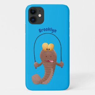 Funda Para iPhone 11 Gracioso saltando a la personalizado de pescado de