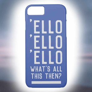 Funda Para iPhone 8/7 Gracioso tema policial del Reino Unido con eslogan