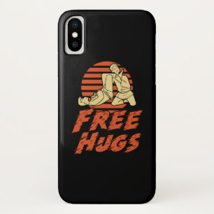 Funda Para iPhone X Graciosos abrazos gratis - Jiu-Jitsu brasileño, re