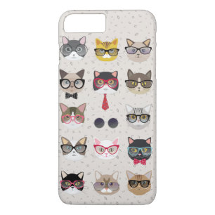Graciosos gatos con Funda para iPhone 7 Plus Glass