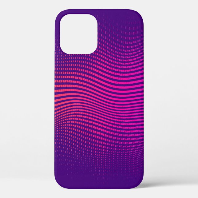 Funda De Case-Mate Para iPhone Gradiente abstracto de medio tono. fondo vibrante, (Reverso )