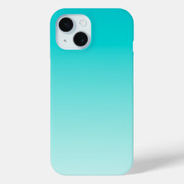 Funda Para iPhone 15 gradiente acuático verde azulado