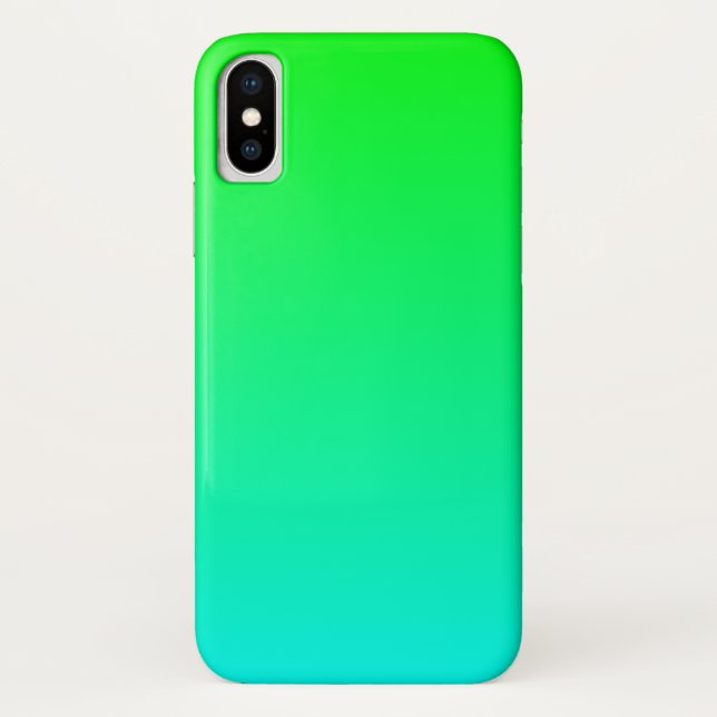 Funda De Case-Mate Para iPhone Gradiente Aqua Lime (Reverso)